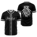 Jesus Christ Hand Black And White - Baseball Jersey