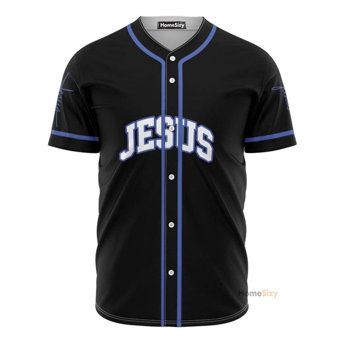Amazing Jesus Lion Ling Blue Black - Baseball Jersey