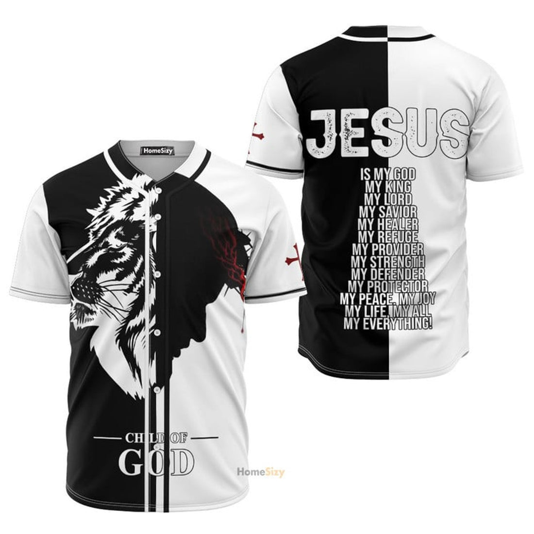 Jesus Is My God Christian - Personalized Baseball Jersey