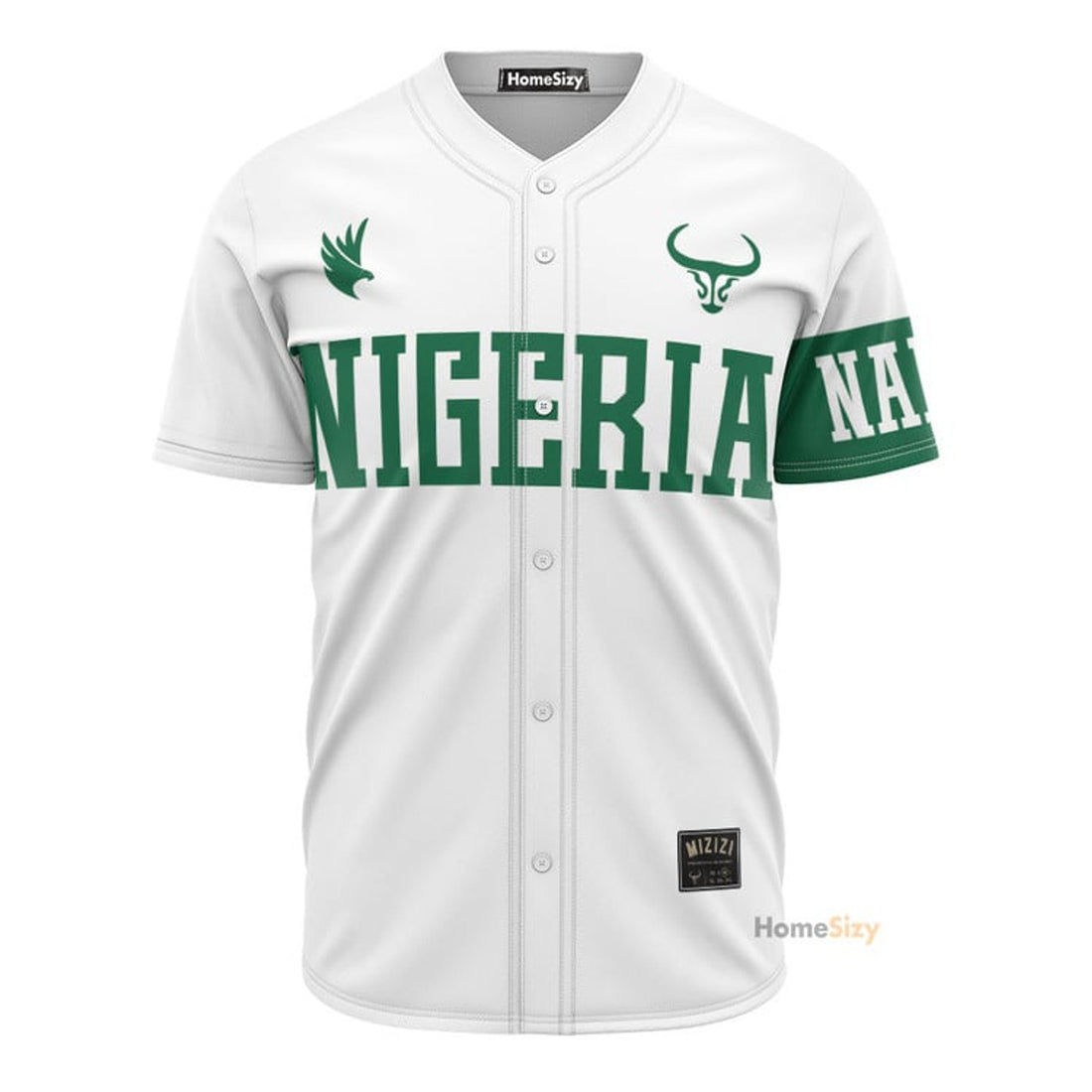 Custom Name Nigeria - Personalized Baseball Jersey