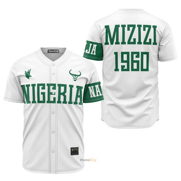 Custom Name Nigeria - Personalized Baseball Jersey