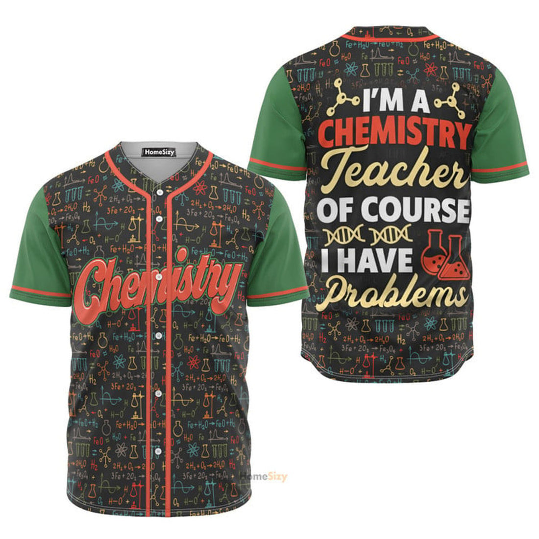 Custom Name I Am A Chemistry Teacher - Personalized Baseball Jersey