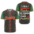 Custom Name I Am A Chemistry Teacher - Personalized Baseball Jersey