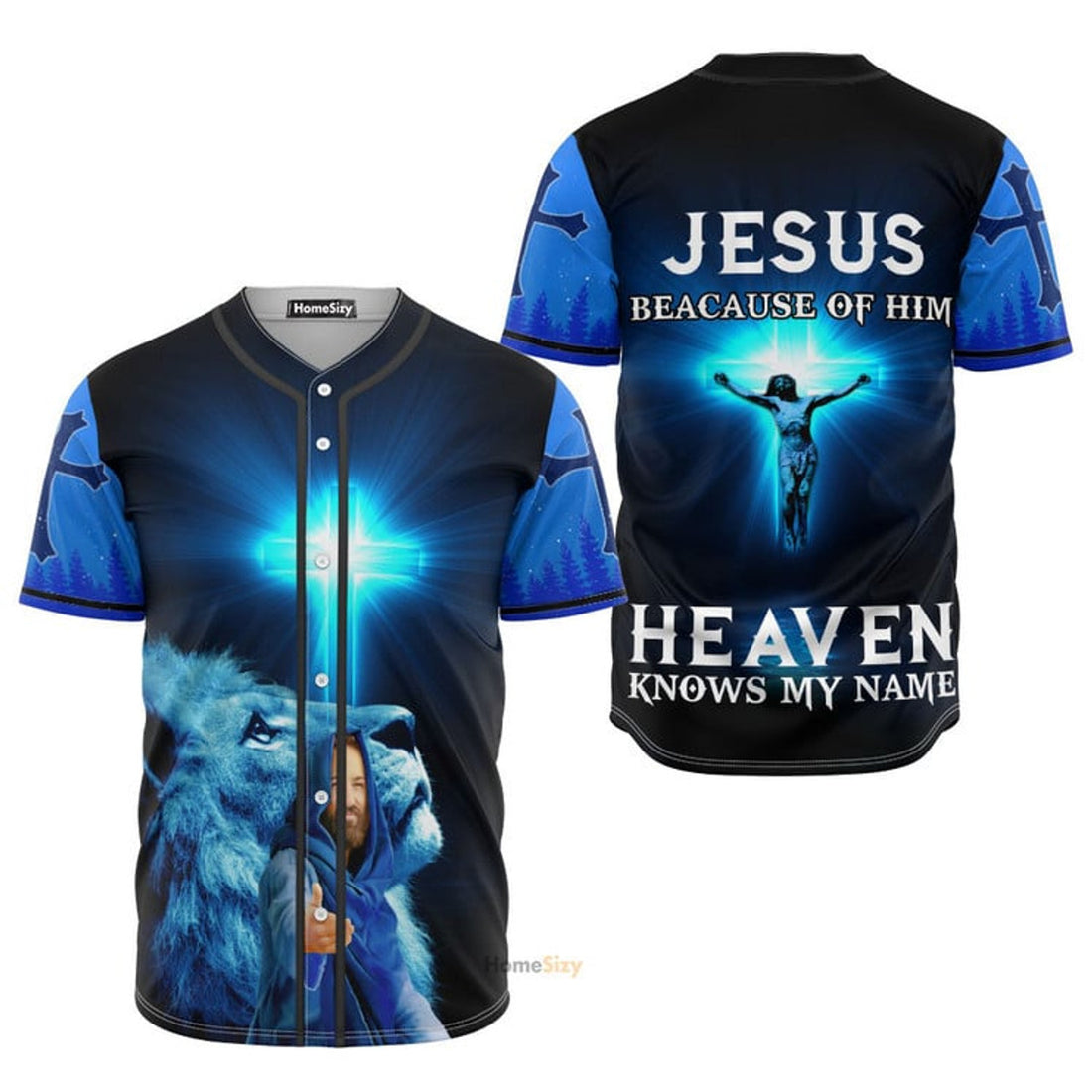 Jesus Heaven Knows My Name - Baseball Jersey