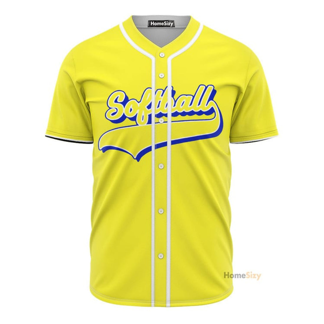 Softball Yellow - Personalized Baseball Jersey