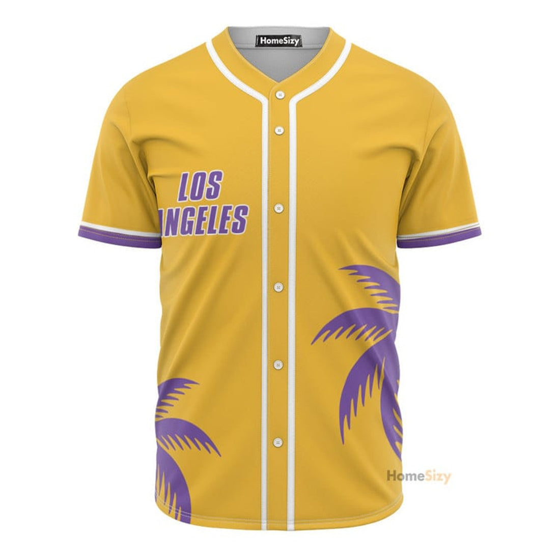 King Of Los Angeles Yellow - Baseball Jersey
