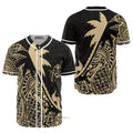 Guam Coconut Palm Gold Tropical Polynesians - Baseball Jersey