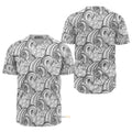 Zentangle Flower Pattern - Baseball Jersey