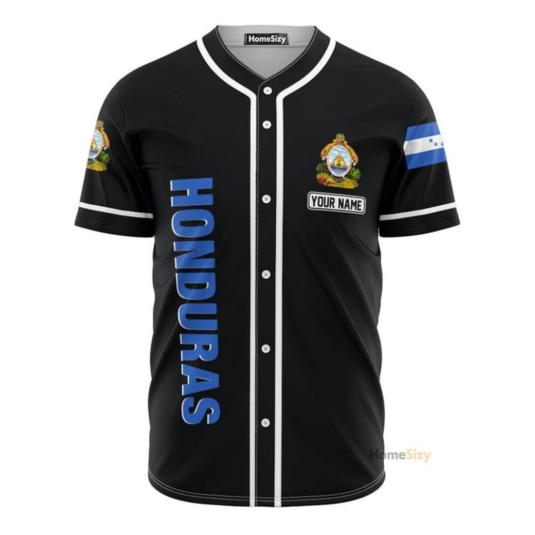 Custom Name Honduras - Personalized Baseball Jersey
