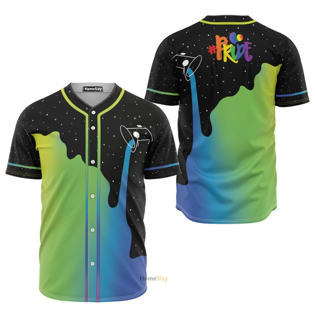 Lgbt Pride Galaxy - Baseball Jersey