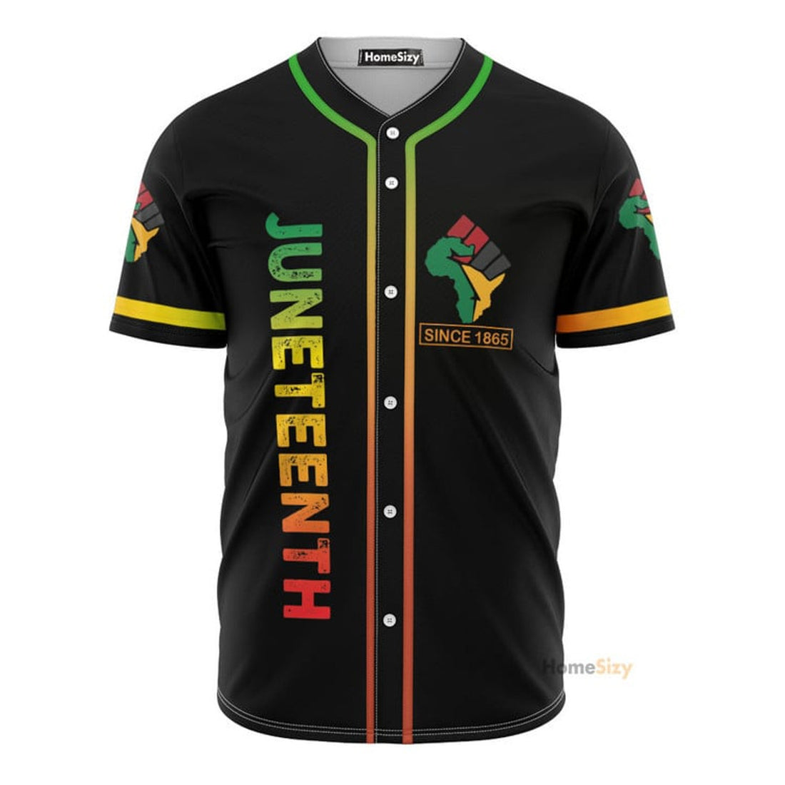 Juneteenth Since 1865 Afro Girl Magic African American - Baseball Jersey