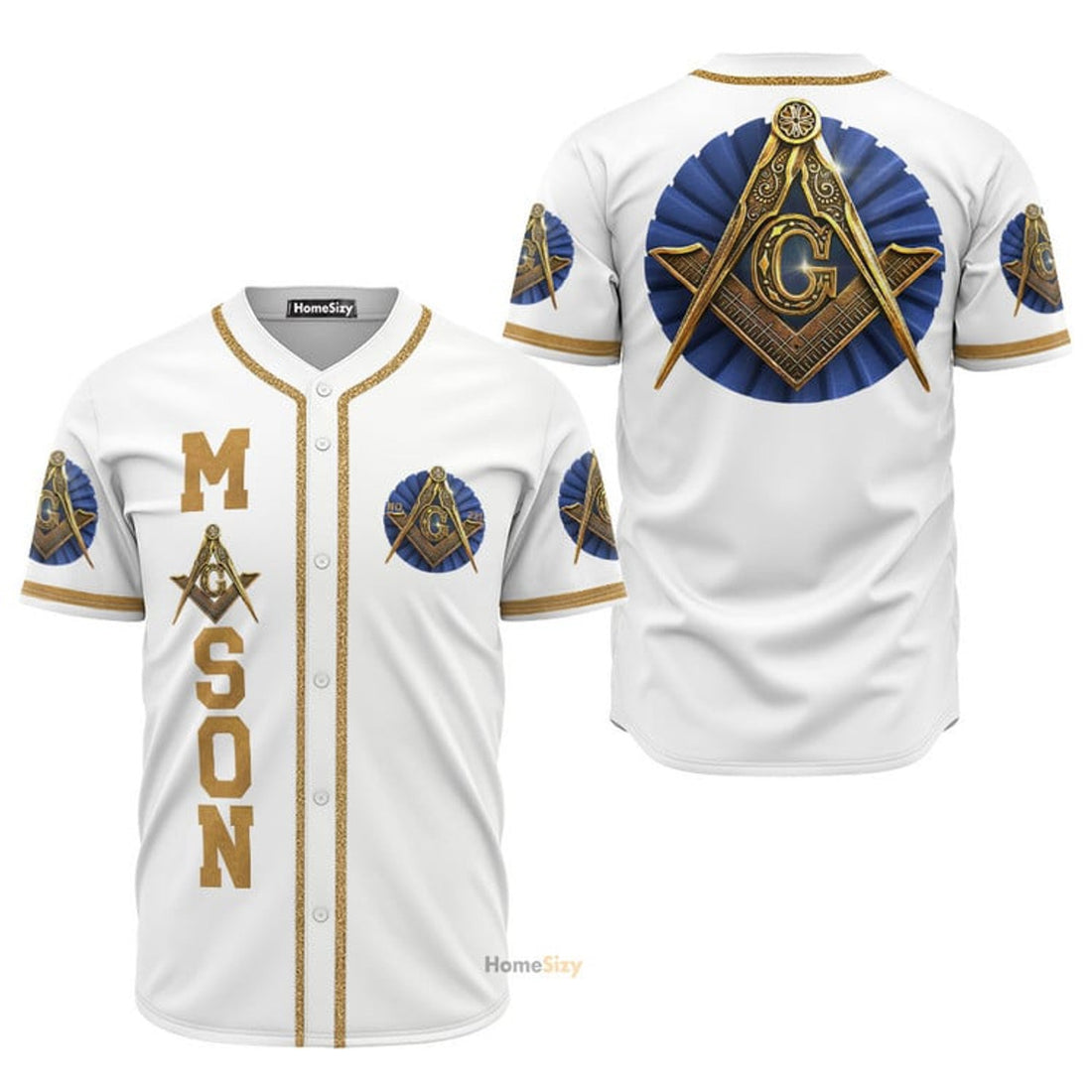 Custom Name Freemason - Personalized Baseball Jersey