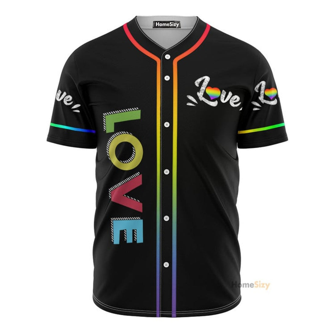 LGBT Love Love - Baseball Jersey