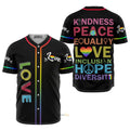 LGBT Love Love - Baseball Jersey