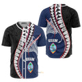 Guam Polynesian Manta - Baseball Jersey