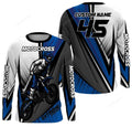 FUNSTUFFPRINT Custom Motocross Jersey UPF 30+, Dirt Bike Motorcycle Off-Road Racing 3D Long Sleeve T-Shirt