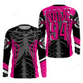 FUNSTUFFPRINT Custom Racing Jersey Cool Bone Motorcycle Motocross Off-Road Riders 3D Long Sleeve T-Shirt