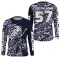 FUNSTUFFPRINT Custom Camo Motocross jersey Motocross, custom off-road racing motorcycle 3D Long Sleeve T-Shirt
