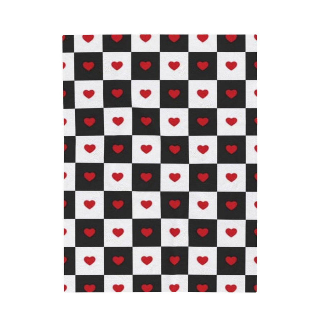 FUNSTUFFPRINT Checkmate Love Valentine Plush Blanket