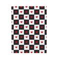 FUNSTUFFPRINT Checkmate Love Valentine Plush Blanket