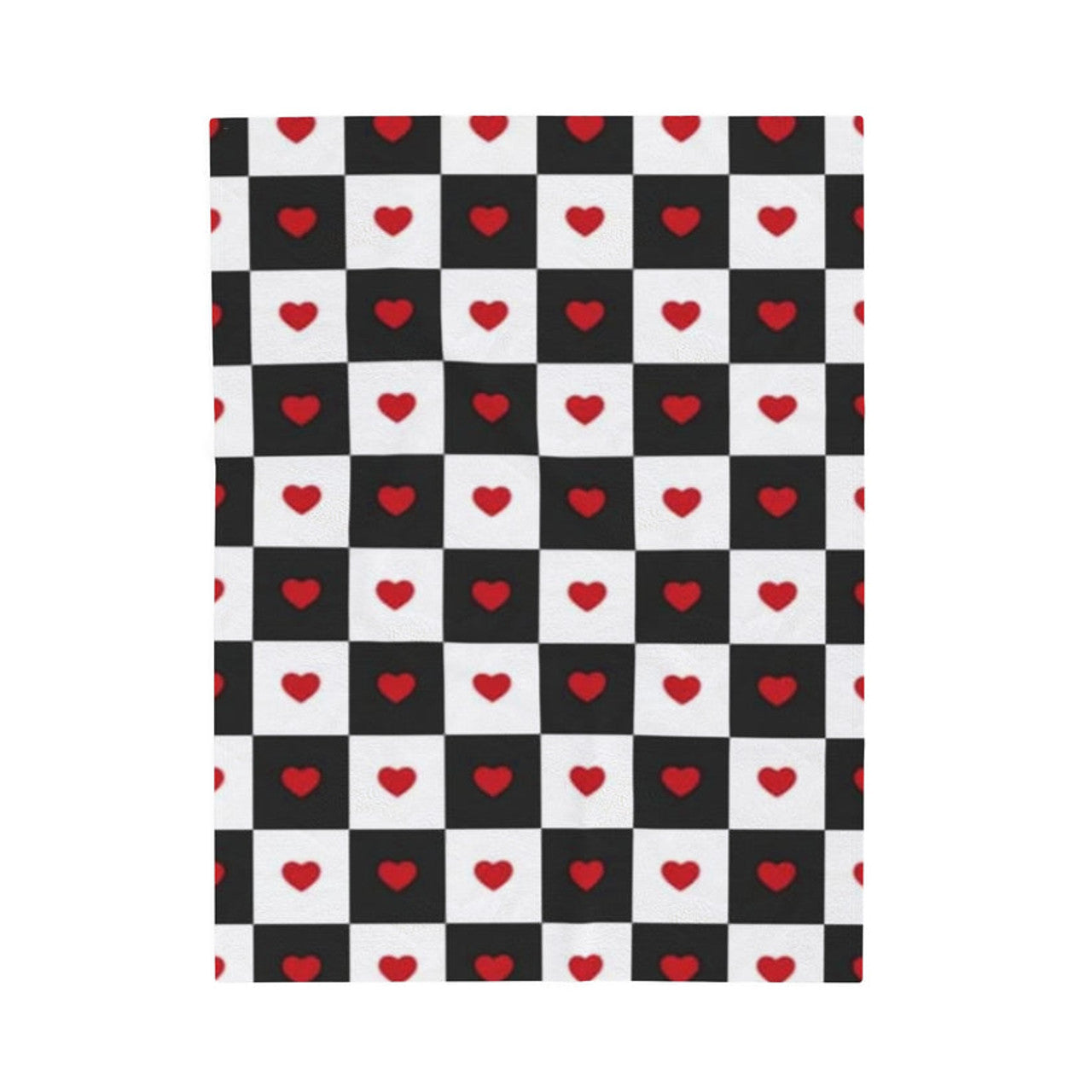 FUNSTUFFPRINT Checkmate Love Valentine Plush Blanket