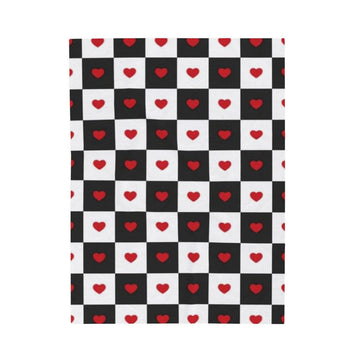 FUNSTUFFPRINT Checkmate Love Valentine Plush Blanket