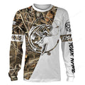 FUNSTUFFPRINT Custom largemouth bass fishing tattoo full printing 3D Long Sleeve T-Shirt