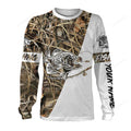 FUNSTUFFPRINT Custom crappie fishing tattoo full printing shirt, Gift for fishing lover 3D Long Sleeve T-Shirt