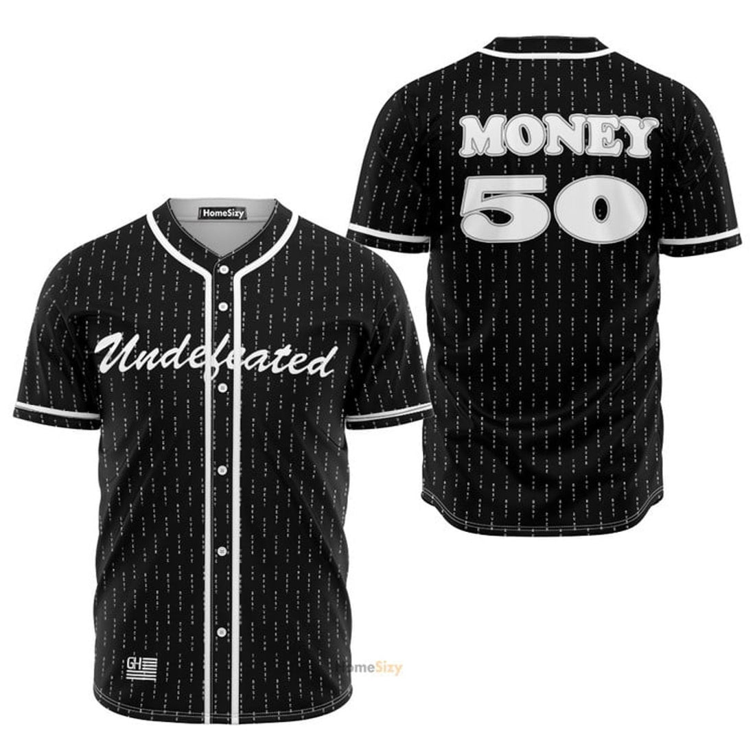 Undefeated Money Win - Baseball Jersey