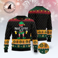 FUNSTUFFPRINT The Beer Lover Elf Ugly Christmas Sweater for men and women, Gift for beer lover Ugly Sweater