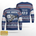 FUNSTUFFPRINT Custom name and number Motocross rider 13 Ugly Christmas sweater for men, Motocross biker sweatshirt, gift for motocross lover Ugly Sweater