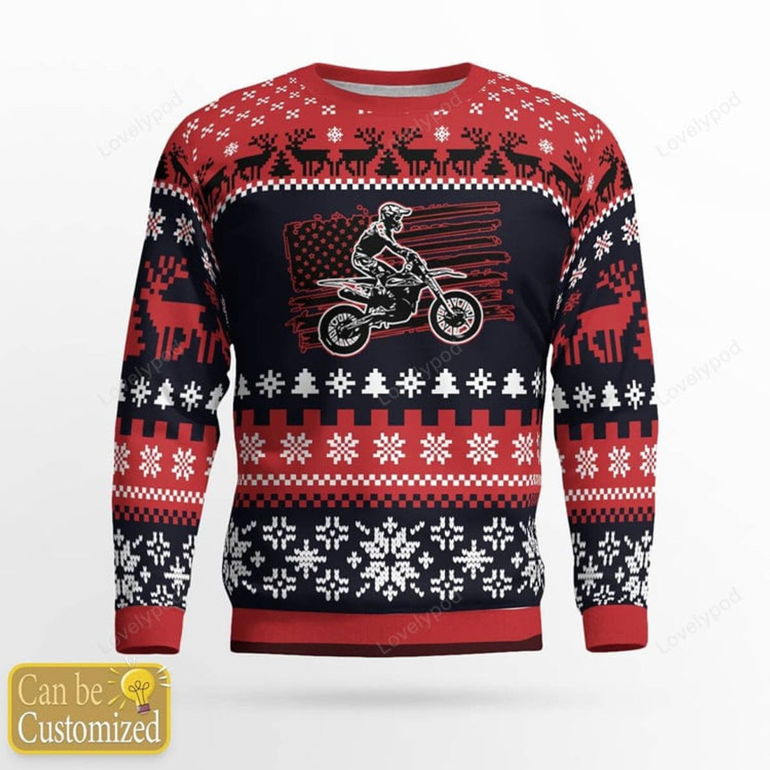 FUNSTUFFPRINT Personalized Motocross Braaap Ugly Christmas Sweater, Custom Xmas Sweater, Christmas Gift Sweatshirt, Gift Man Women, Kid, Motocross Gifts Ugly Sweater