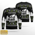 FUNSTUFFPRINT Personalized dirt track racing Ugly Christmas Sweater, Christmas Gift Sweatshirt, Gift Man Women, Kid, racing Gifts Ugly Sweater