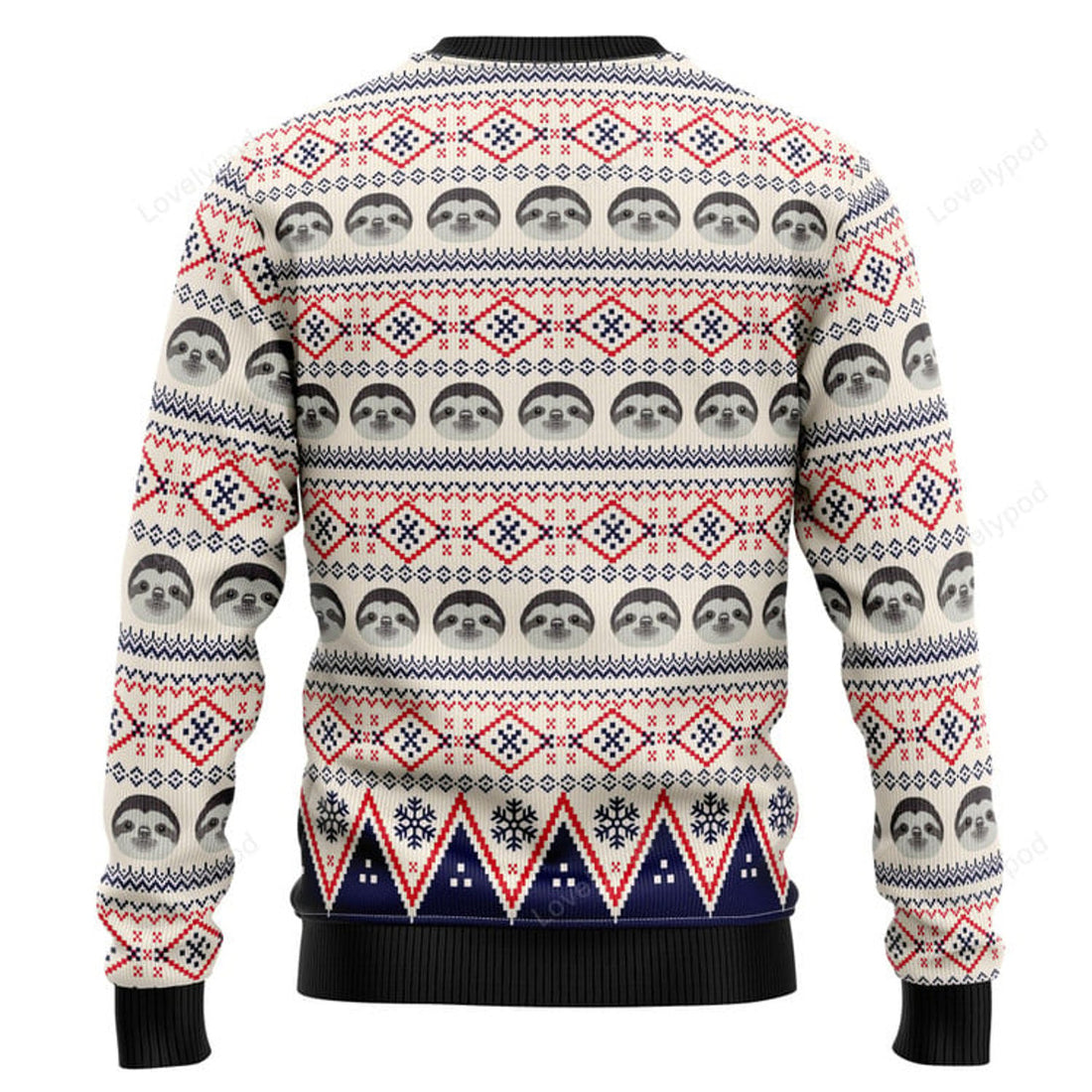 FUNSTUFFPRINT Sloth Mode Activated Ugly Christmas Sweater, Christmas Sweatshirt Gift for Man Women Ugly Sweater