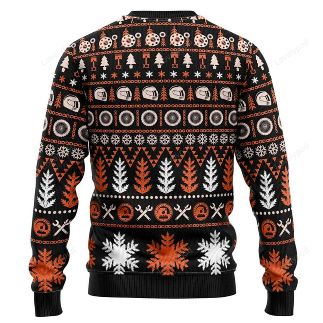 FUNSTUFFPRINT Braaap Snowmobile Ugly Christmas Sweater, Custom Sport ugly sweater, Snowmobile shirt for men and women Ugly Sweater