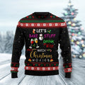 FUNSTUFFPRINT Drink wine and watch christmas movies Ugly Christmas Sweater, Funny christmas sweatshirt for men and women Ugly Sweater