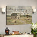 Scripture Canvas - Jesus Canvas - Bible Verse Wall Art Canvas - Everyday Is A New Begining Canvas Poster 