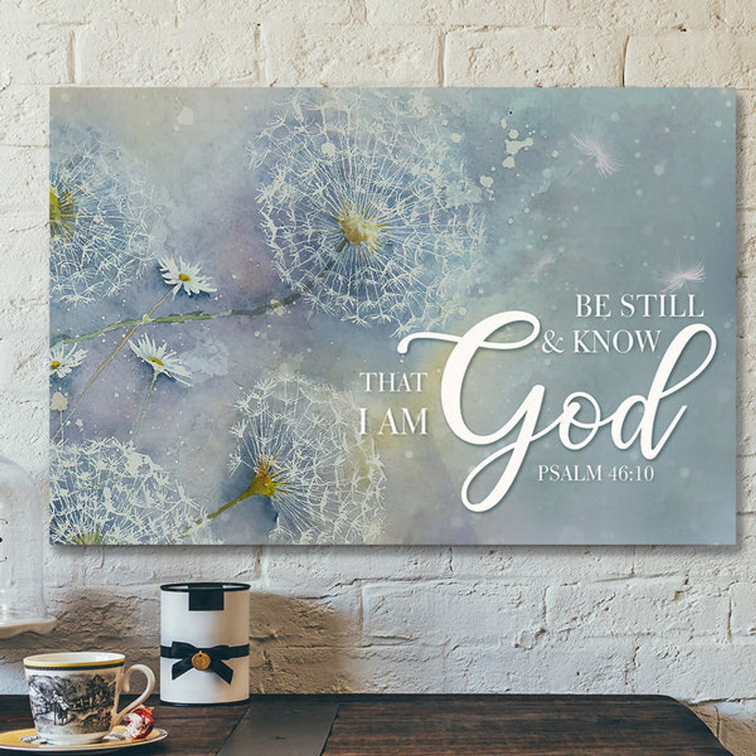 Bible Verse Canvas - Scripture Canvas - Jesus Canvas - Be Still & Know That I Am God