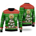 FUNSTUFFPRINT Boxer Pine Ugly Christmas Sweater For Men & Women Ugly Sweater