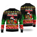 FUNSTUFFPRINT All I Want For Christmas Is More Time For Dachshund Ugly Christmas Sweater For Men & Women Ugly Sweater