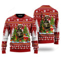 FUNSTUFFPRINT German Shorthaired Dog Ugly Christmas Sweaters For Men & Women Ugly Sweater