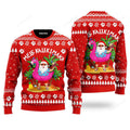 FUNSTUFFPRINT Hawaii Santa Claus Mele Kalikimaka Ugly Christmas Sweaters For Men & Women Ugly Sweater
