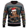 FUNSTUFFPRINT Sloth Life Ugly Christmas Sweater, Xmas Lover Ugly Sweatshirt, Gift For Christmas Lover, Christmas Sweater Ugly Sweater
