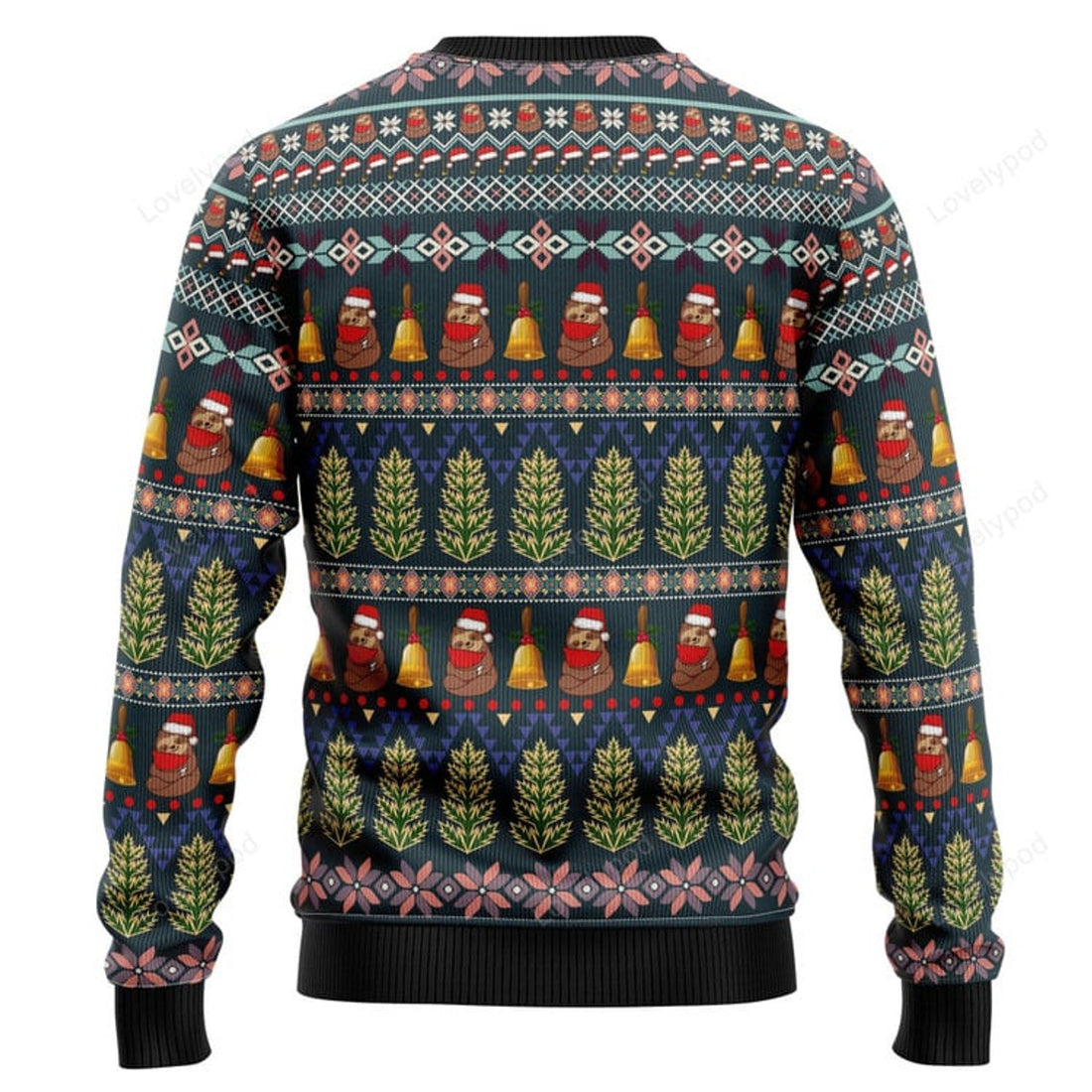 FUNSTUFFPRINT Sloth Life Ugly Christmas Sweater, Xmas Lover Ugly Sweatshirt, Gift For Christmas Lover, Christmas Sweater Ugly Sweater