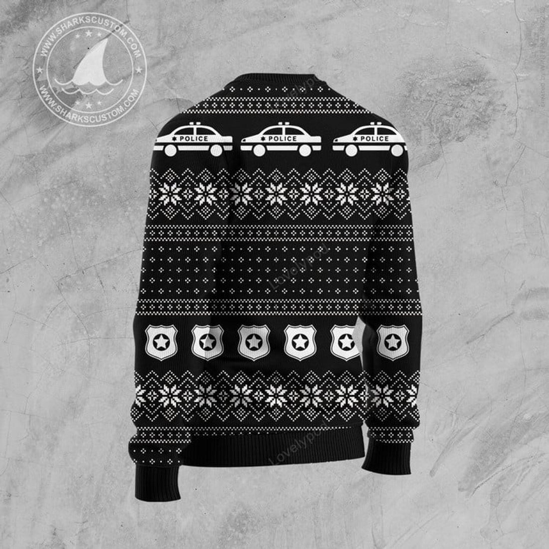 FUNSTUFFPRINT All I Want For Christmas Is More Police Ugly Christmas Sweater, Xmas Lover Ugly Sweatshirt, Gift For Christmas Lover, Christmas Sweater Ugly Sweater