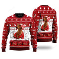 FUNSTUFFPRINT Holiday Dachshund Ugly Christmas Sweater For Men & Women, Dachshund Dog lover Ugly Sweater