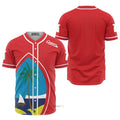 Guam Seal Red - Baseball Jersey