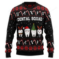FUNSTUFFPRINT Dental Squad Ugly Christmas Sweater for men and women, Funny sweater christmas gifts Ugly Sweater