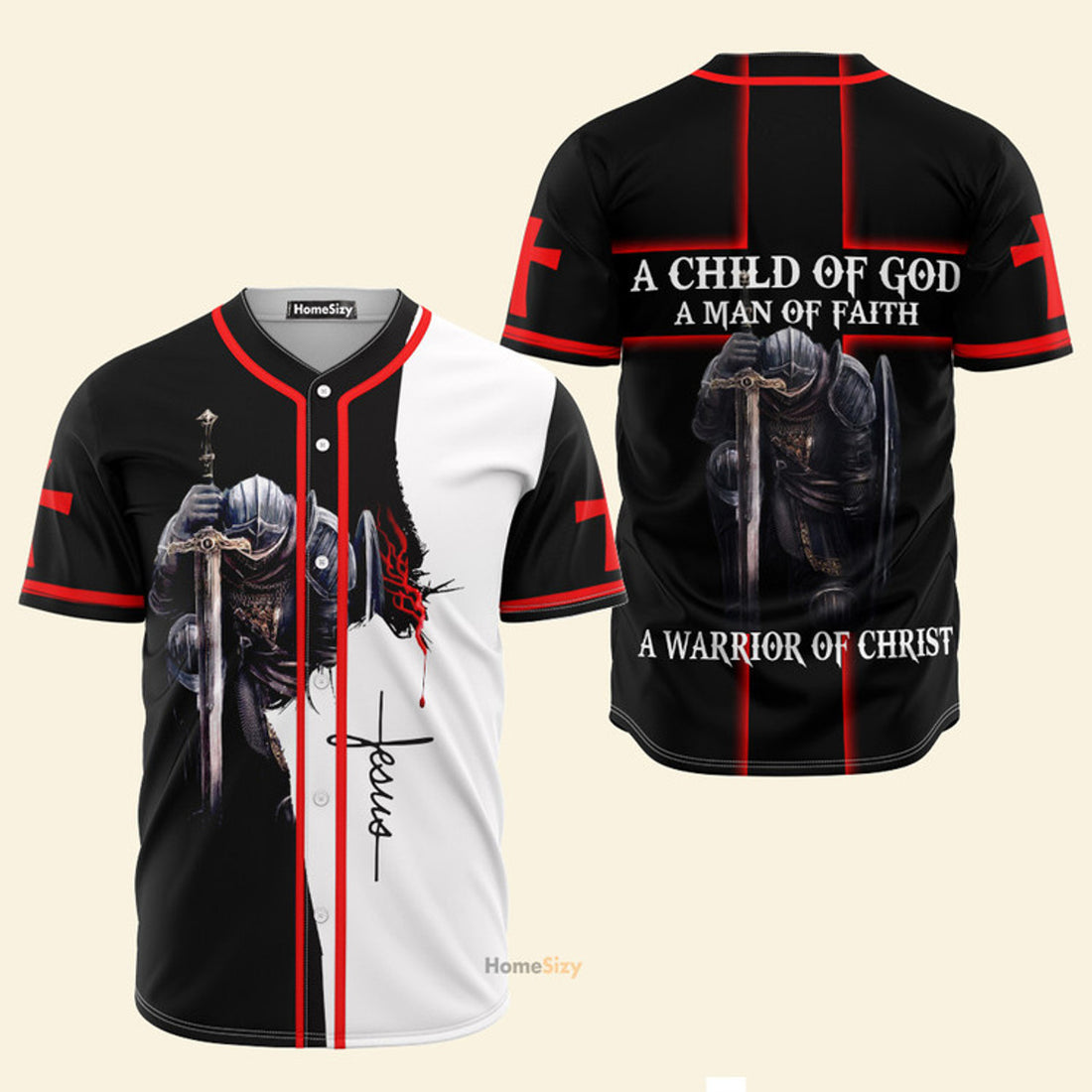 A Child Of God A Warrior Of Christ - Baseball Jersey