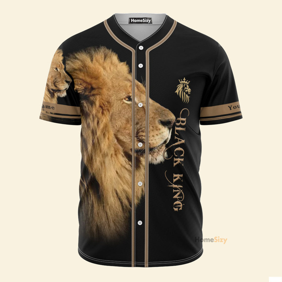 Custom Name Black King Was Born In May - Personalized Baseball Jersey